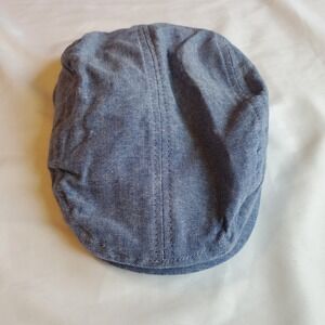 Kids Blue Chambray‎ Flat Cap Newsboy Hat vat and jack nwt